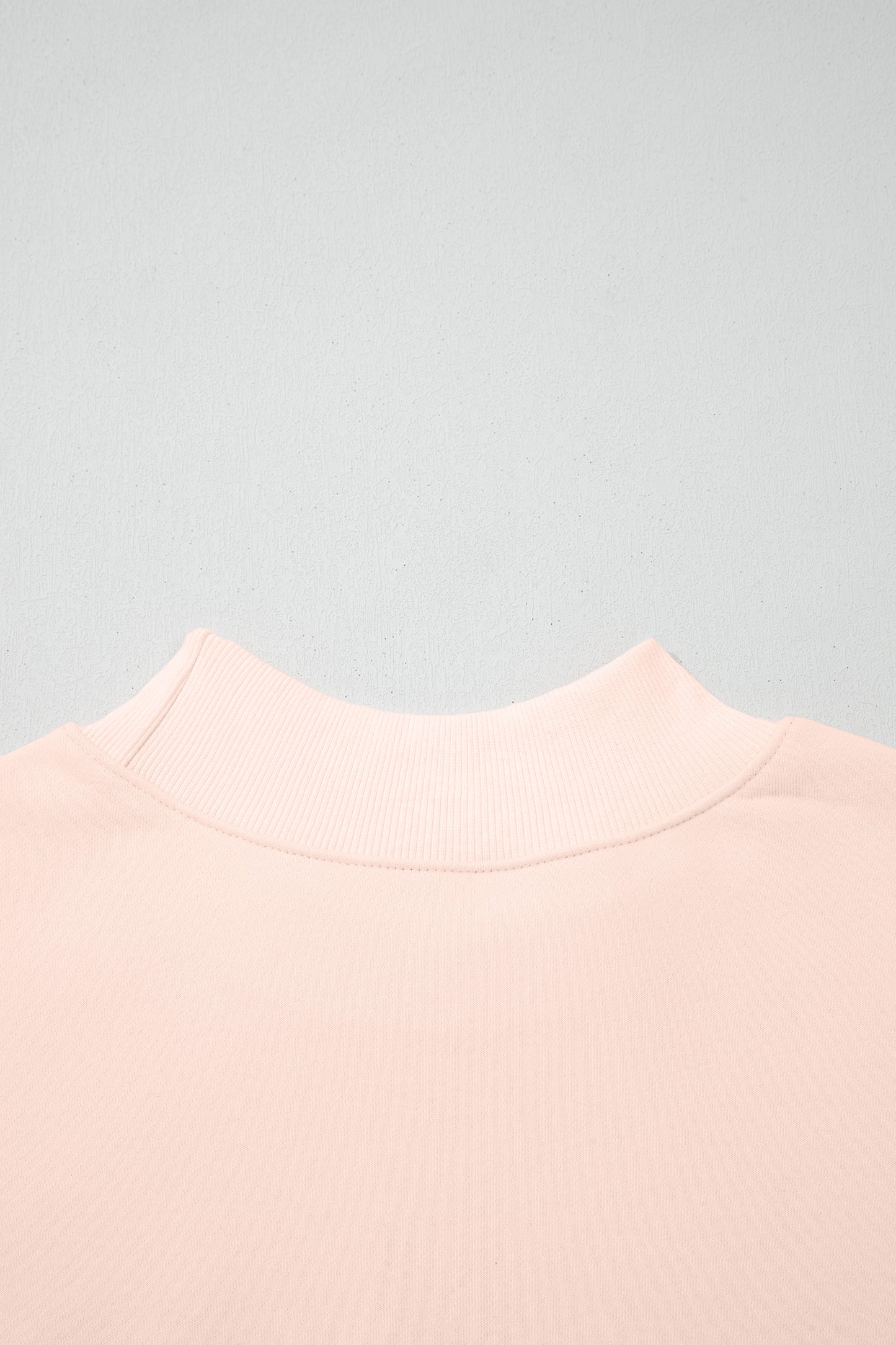 Oversized Mock Neck Sweatshirt Casual Loose Pullover