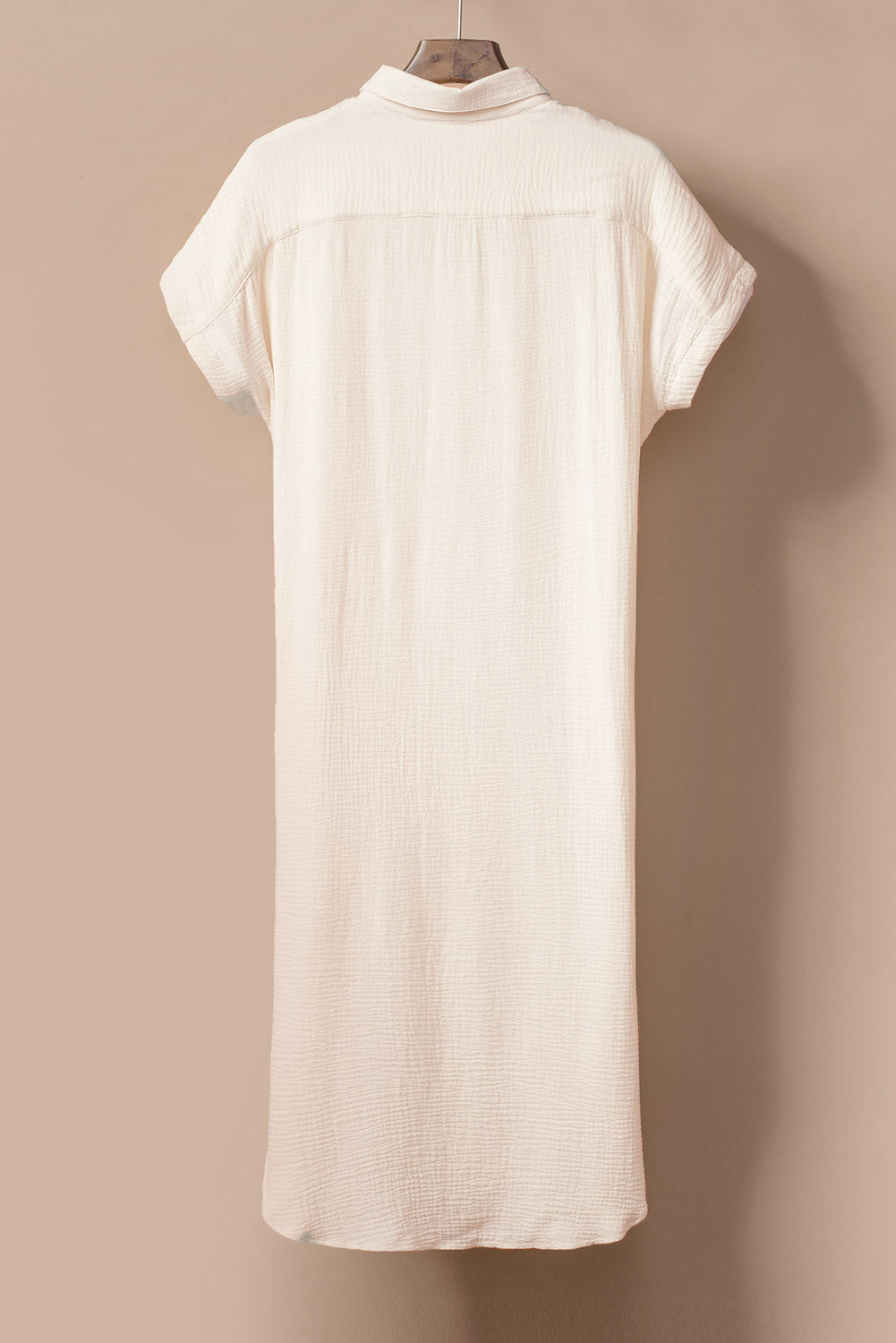 Women Button Down Maxi Dress Beach Cover Up with Slit