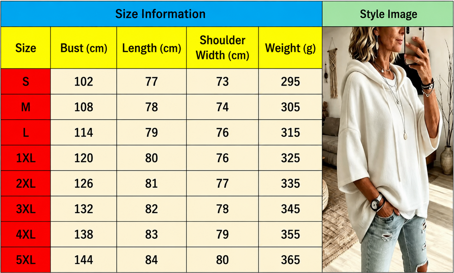 Women’s Velvet Hooded Poncho Top Oversized 3/4 Sleeve