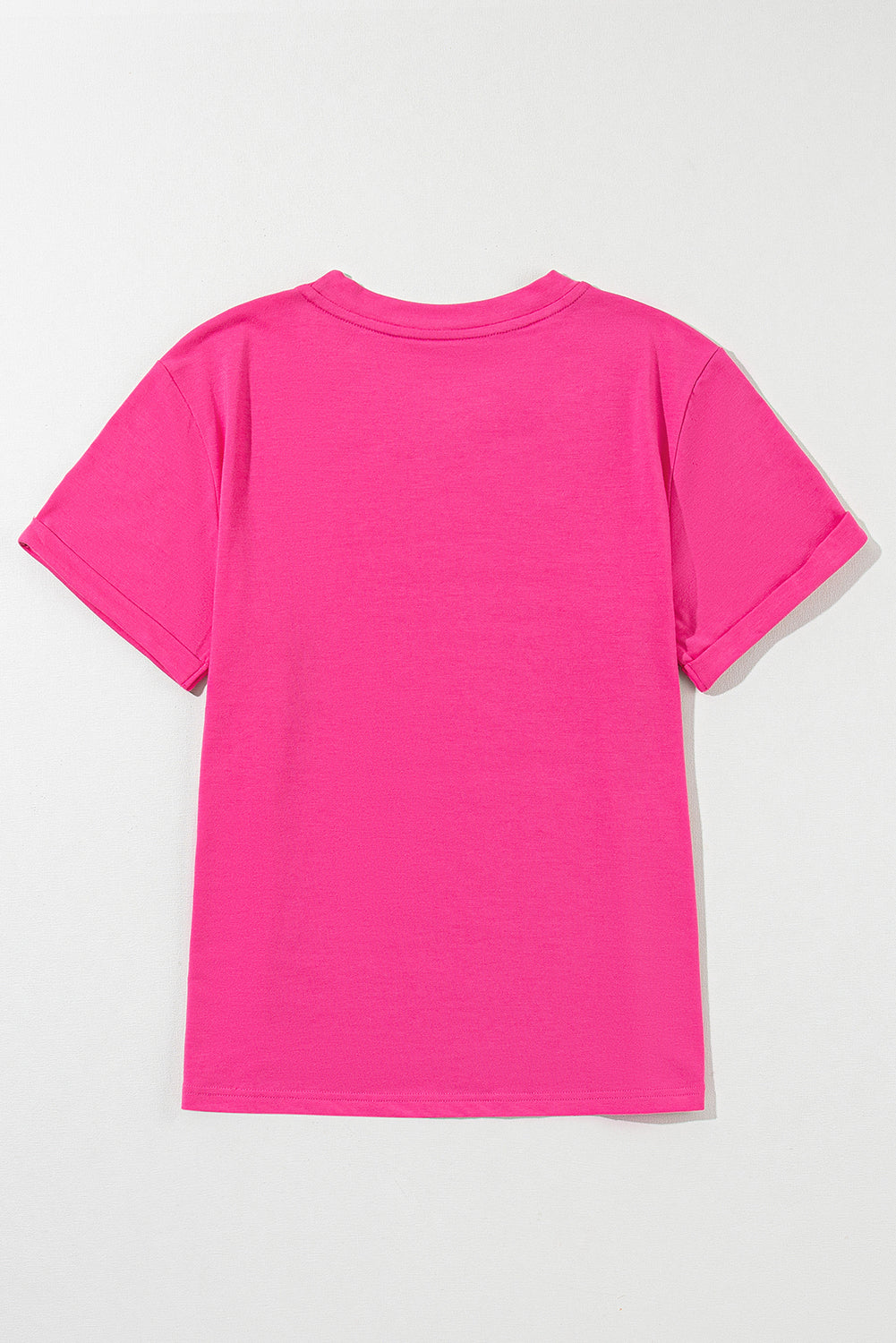 White Casual Crew Neck Short Sleeve Basic Tee