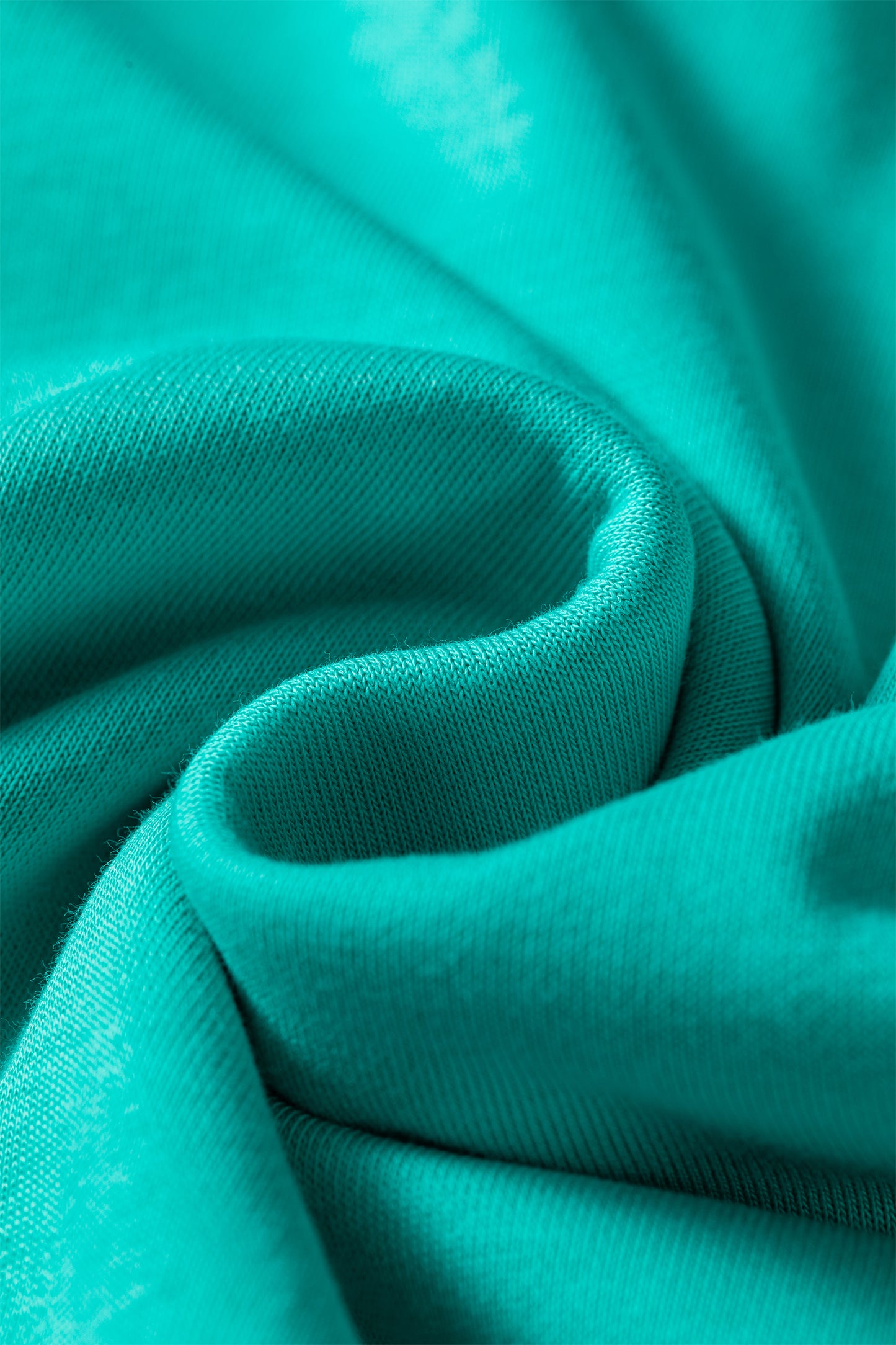 Sea Green Polo Collar T Shirt Dress Casual Shift Style