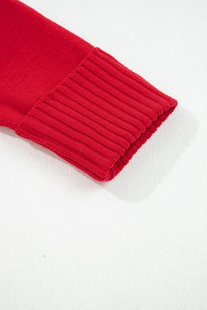 Chestnut Collared V Neck Ribbed Edge Sexy Elegant Sweater