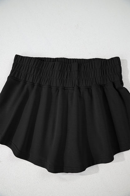 Cropped Tee Ruffle Skort 2 Piece Lounge Set Summer