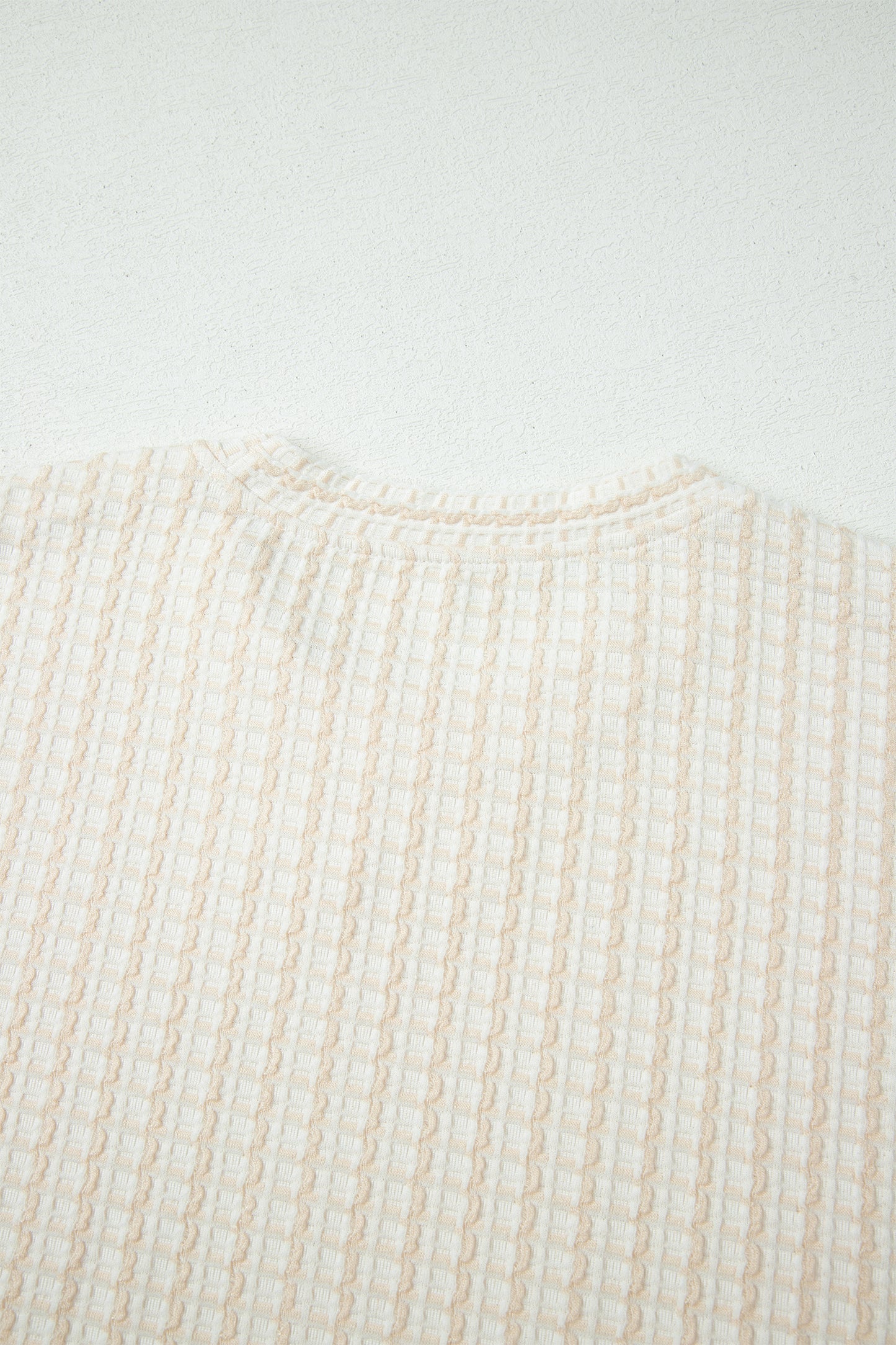 Textured Knit Set Loose Fit Lounge Top Wide Leg Pants