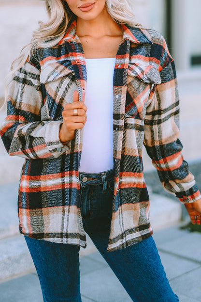 Plaid Button Down Oversized Shacket