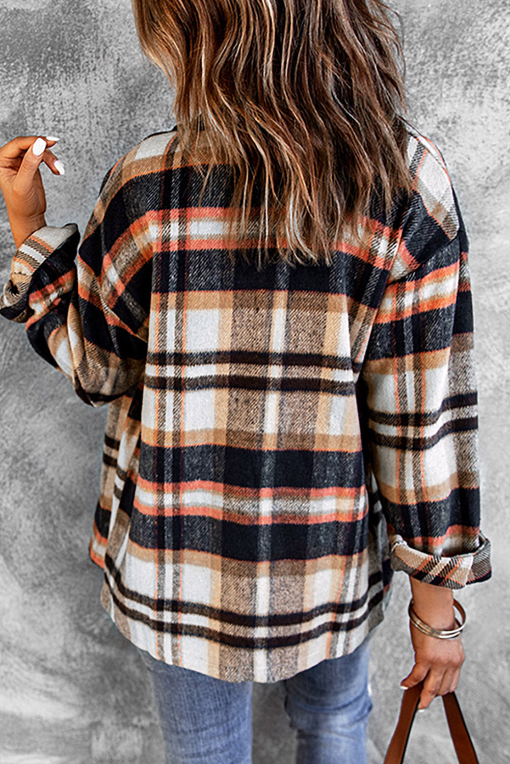Plaid Button Down Oversized Shacket