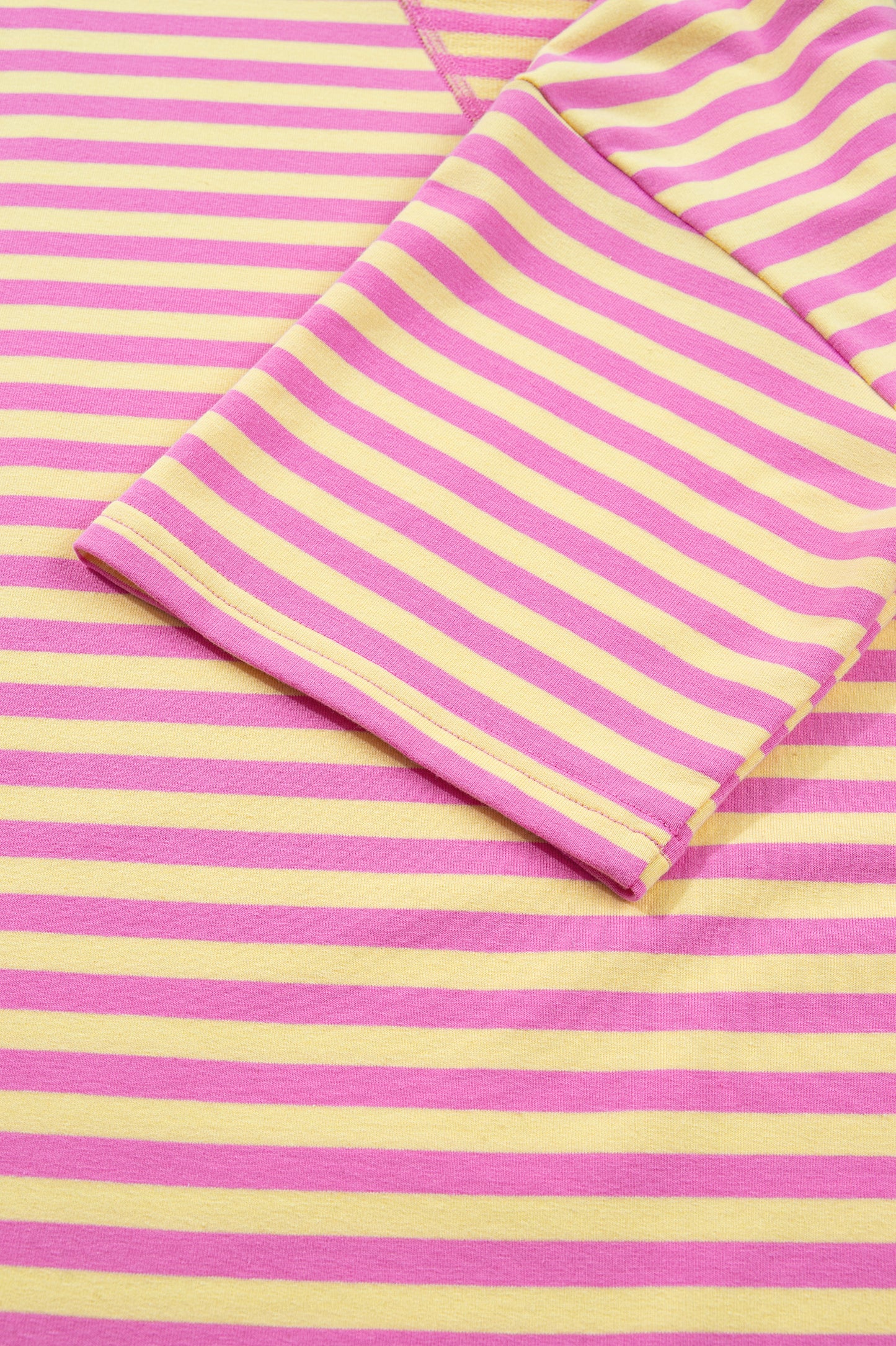 Striped Two Piece Lounge Set Womens Tee and Shorts