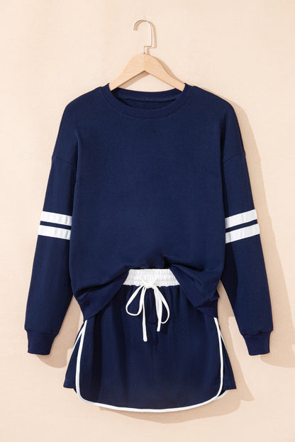 Orange Game Day Varsity Sweatshirt & Skort Set