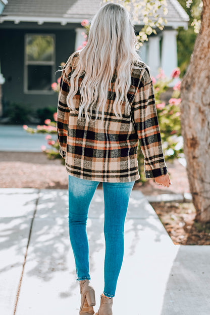 Plaid Button Down Oversized Shacket