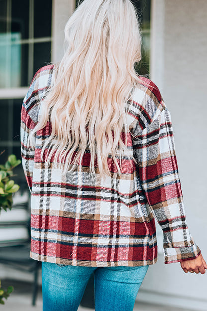 Plaid Button Down Oversized Shacket