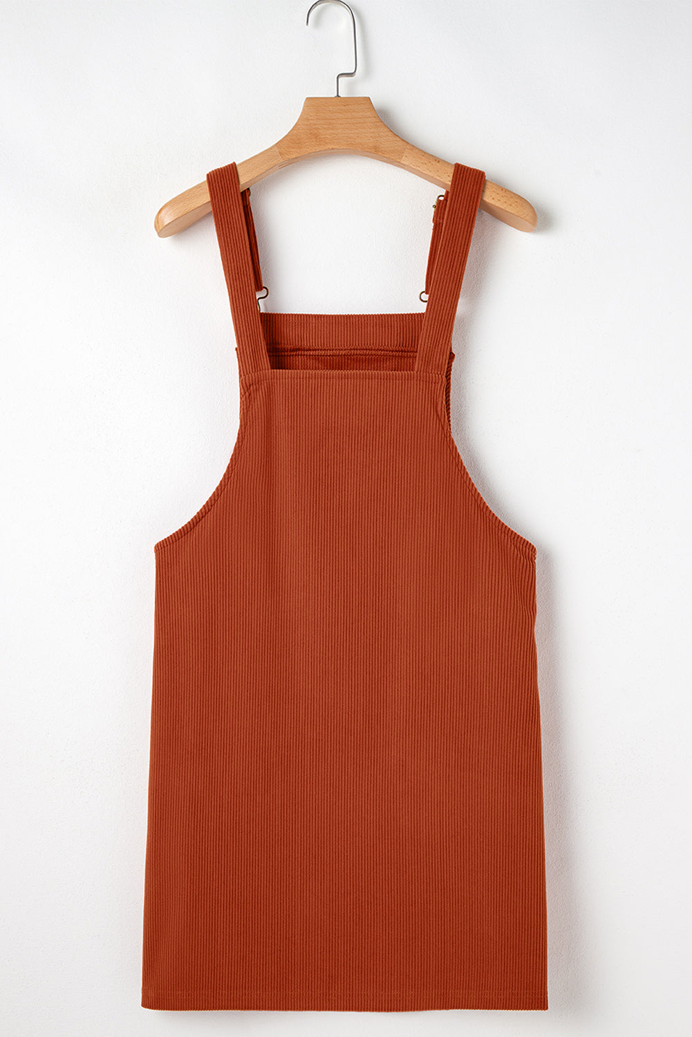 Sleeveless Corduroy Jumper Dress with Utility Pockets