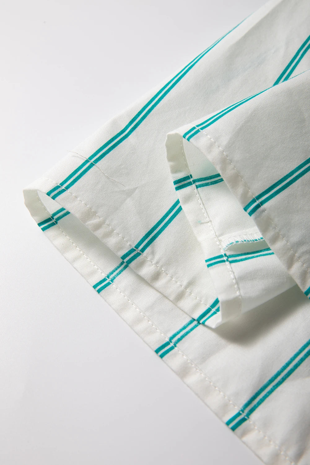 Mint Green St Patrick’s Striped Short Sleeve Shirt Dress