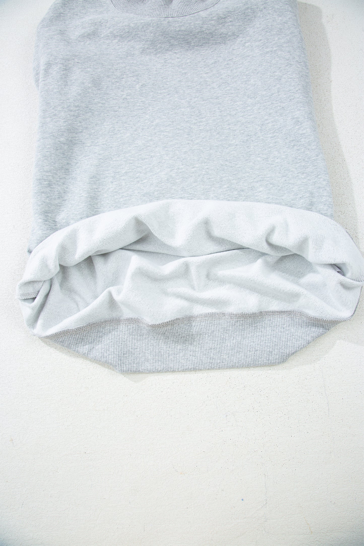 Oversized Mock Neck Sweatshirt Drop Shoulder Pullover