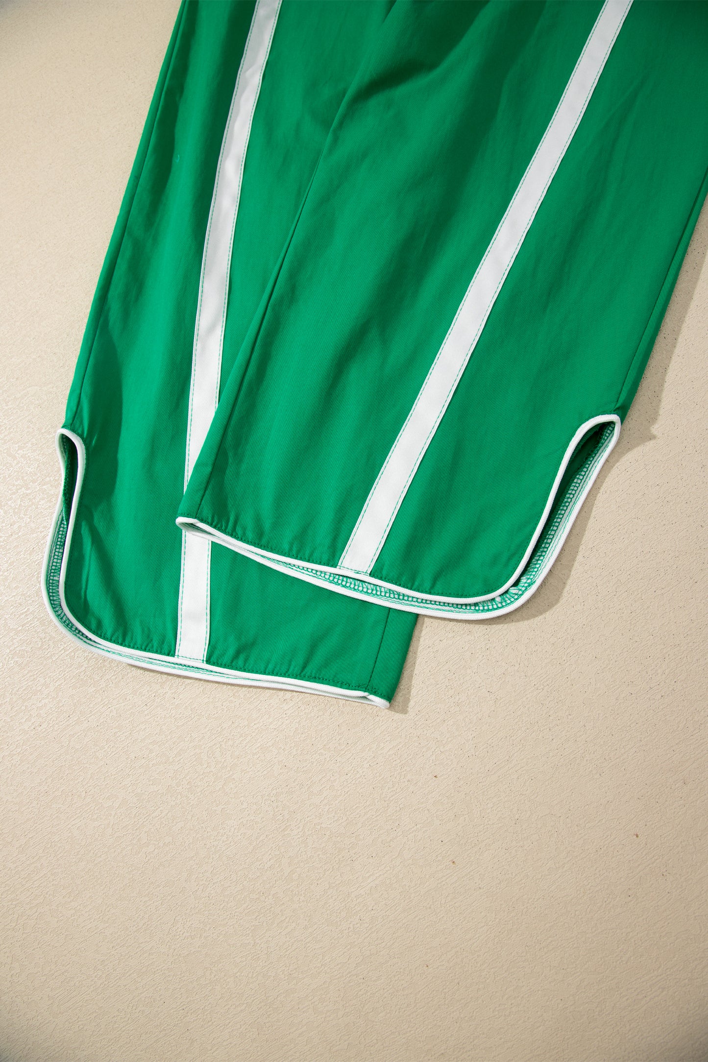 Game Day Side Stripe Drawstring Cropped Wide Leg Pants