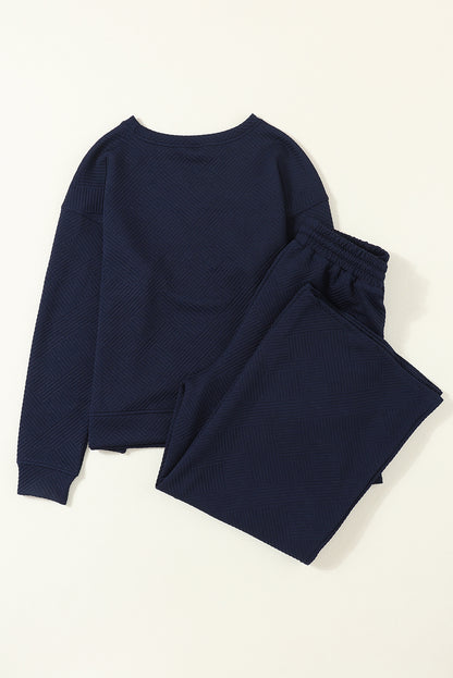 Dahlia Ultra Loose Textured 2pcs Slouchy Outfit