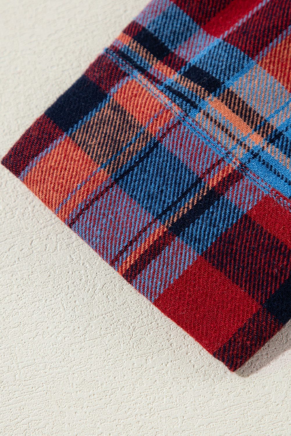 Retro Plaid Button-Down Shacket – Casual Western Layering Piece