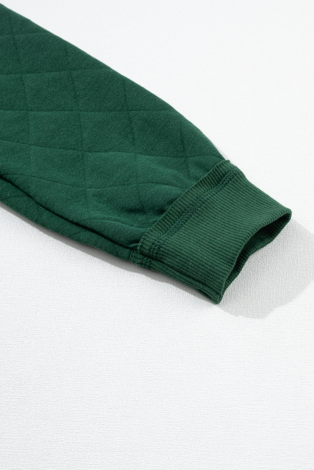 Chestnut Quilted Patchwork Exposed Seam Hoodie