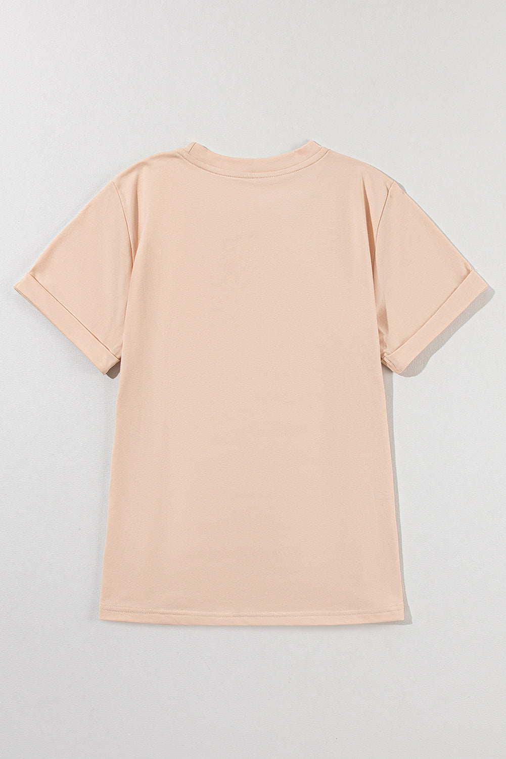 White Casual Crew Neck Short Sleeve Basic Tee