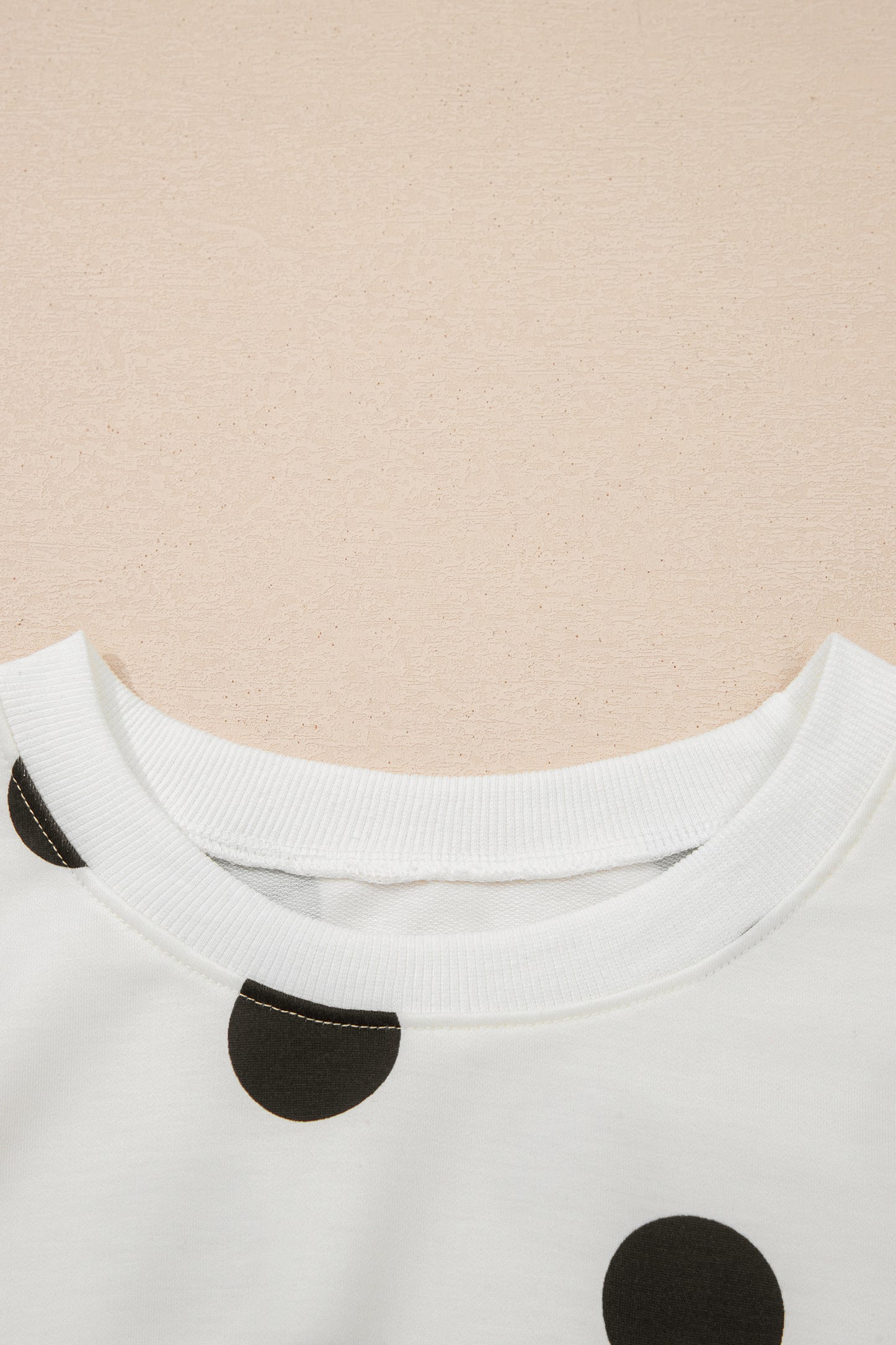 Pink Polka Dot Long Sleeve Tiered Mini Dress