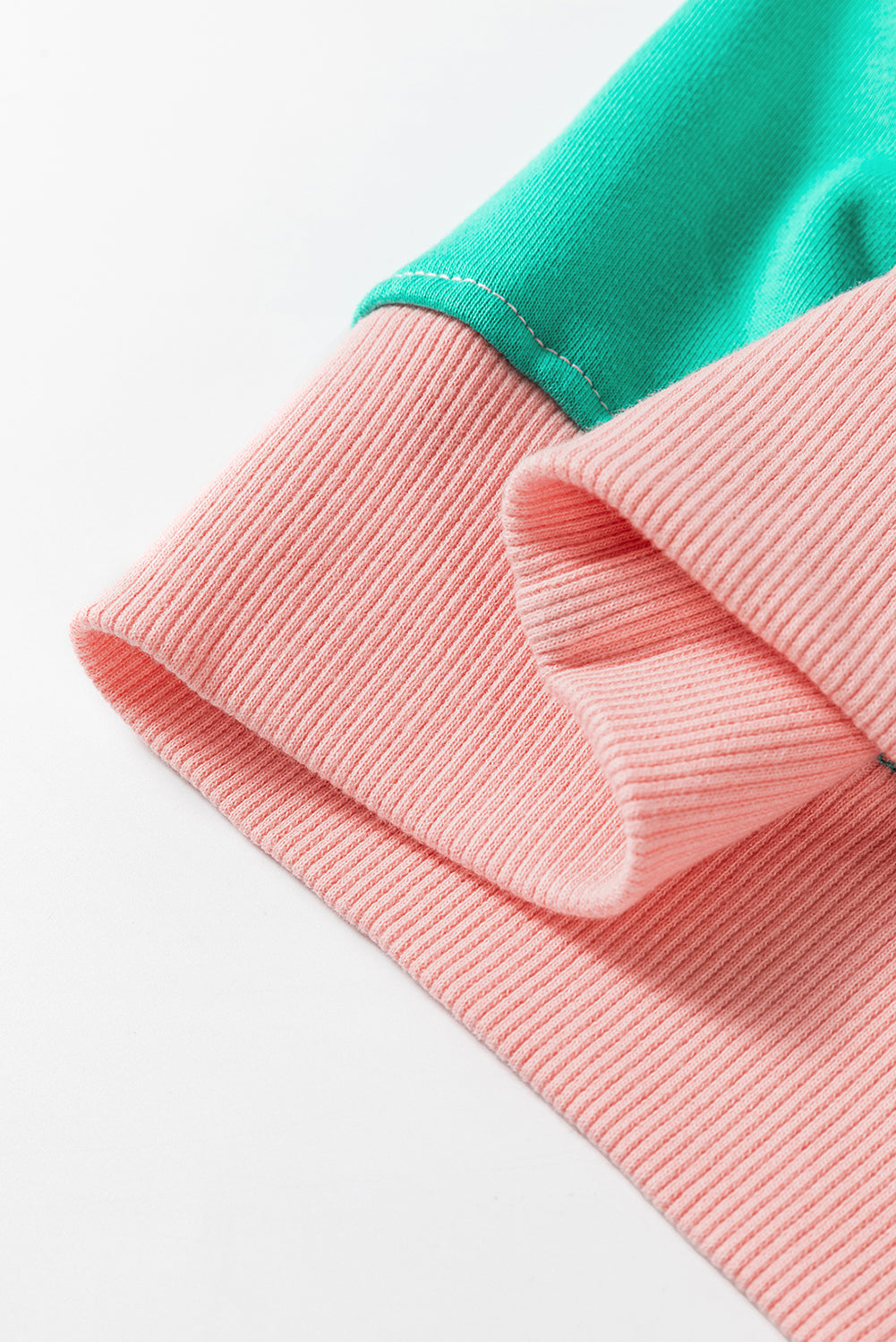 Mauve Colorblock Drop Shoulder Oversized Sweatshirt