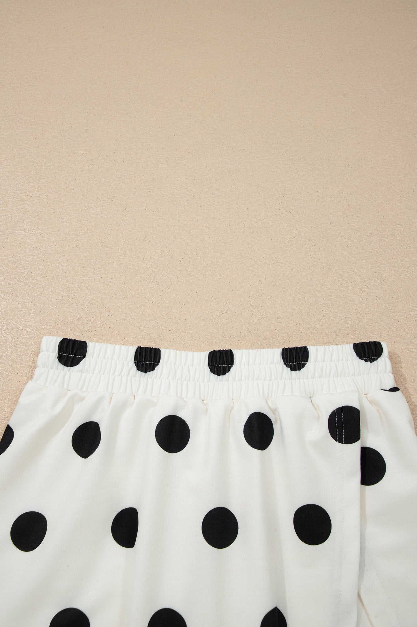 Polka Dot Tank Top Split Skort 2 Piece Lounge Set