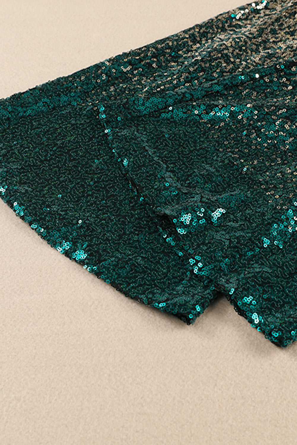 Mardi Gras Green Ombre Sequin Flare Pants