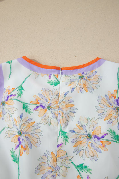 Floral Sleeveless Maxi Dress Women Belted Summer Casual