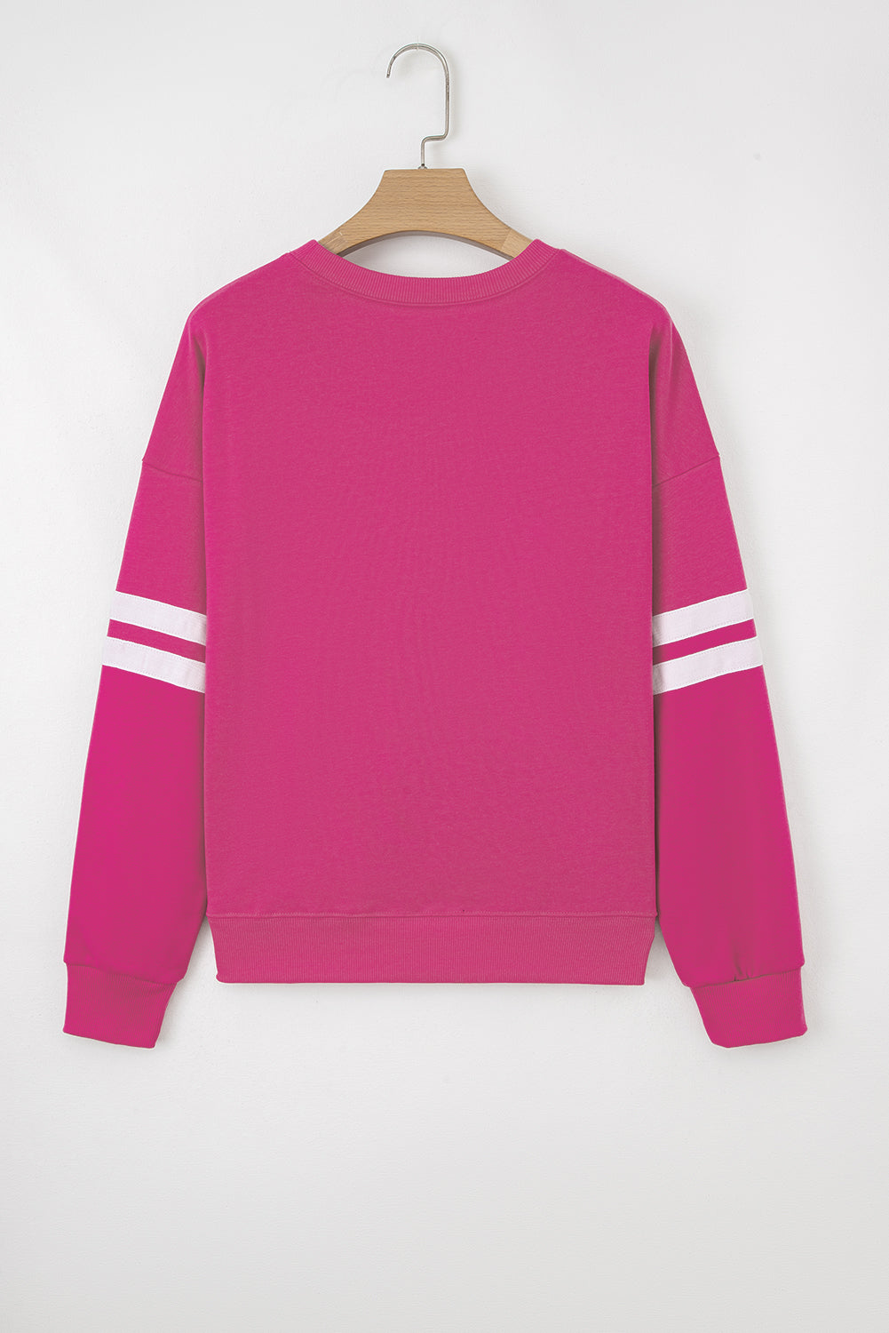 Varsity Stripe Drop Shoulder Oversized Women’s Sweatshirt
