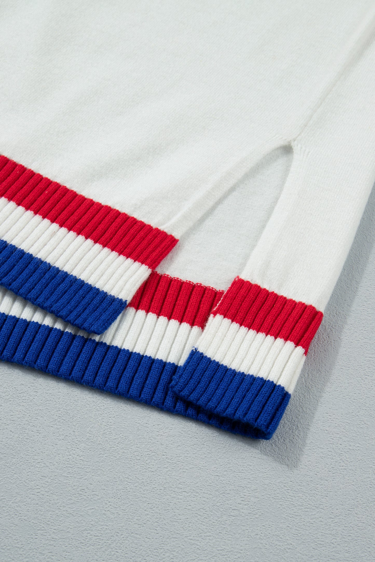 USA Graphic Knit Top Patriotic Flag Day Sweater