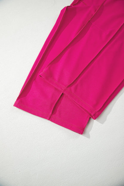 Boxy Tee and Wide Leg Pants Lounge Set Casual Outfit