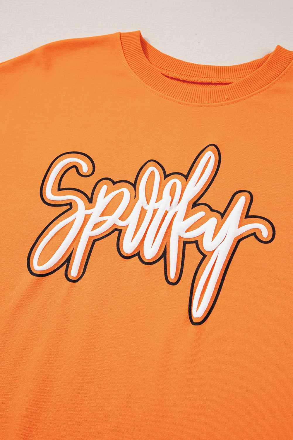 Spooky Graphic Halloween Crew Neck Sweatshirt
