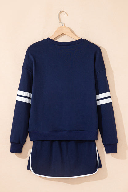 Orange Game Day Varsity Sweatshirt & Skort Set