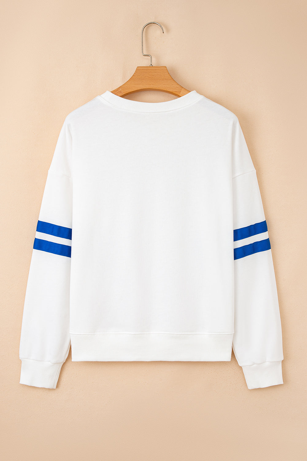 Varsity Stripe Drop Shoulder Oversized Women’s Sweatshirt