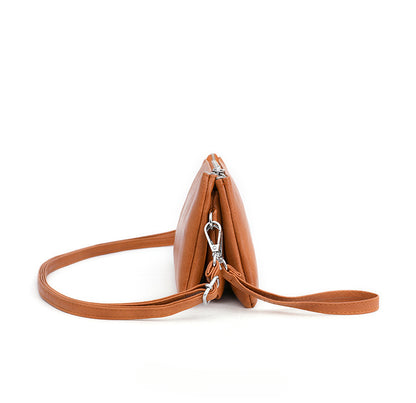 Envelope Style Crossbody Wallet Clutch with Zipper Closure