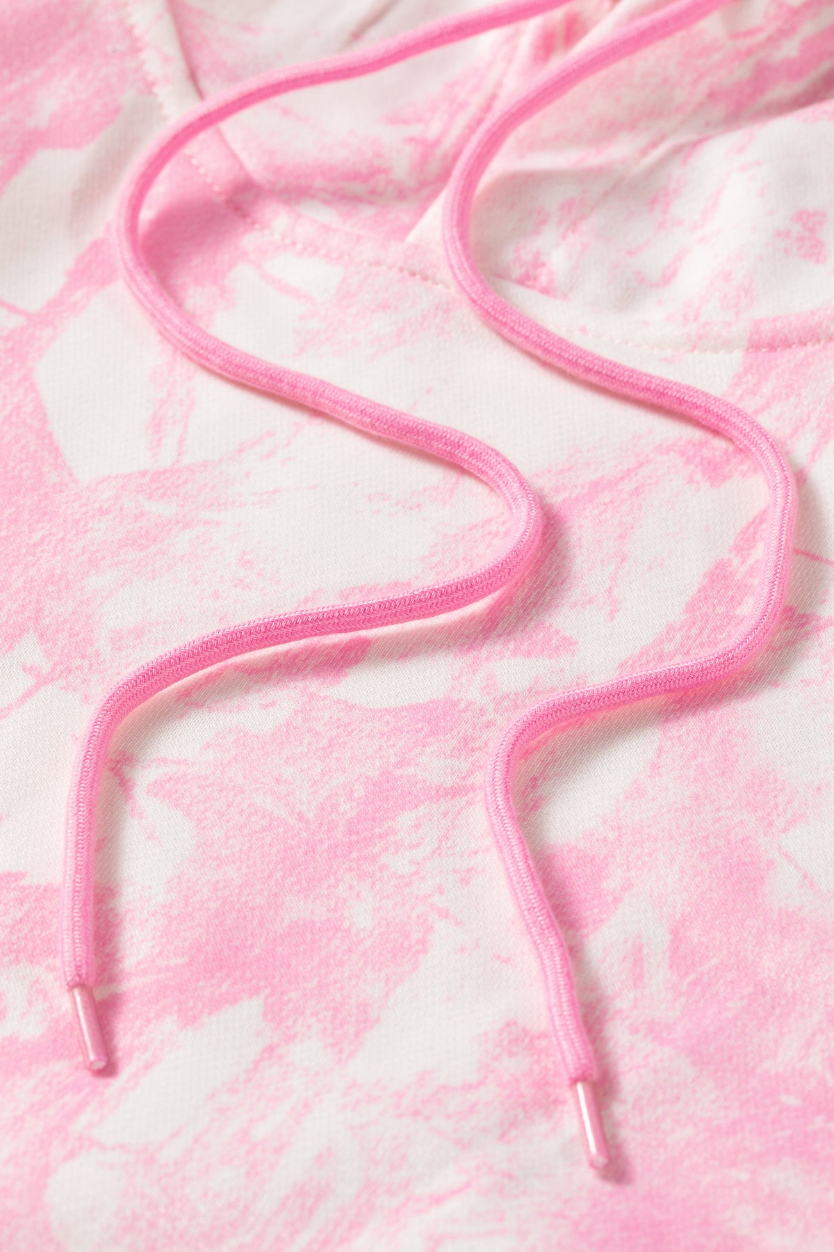 Pink Tie Dye Hoodie Shorts Set 2PC Lounge Set