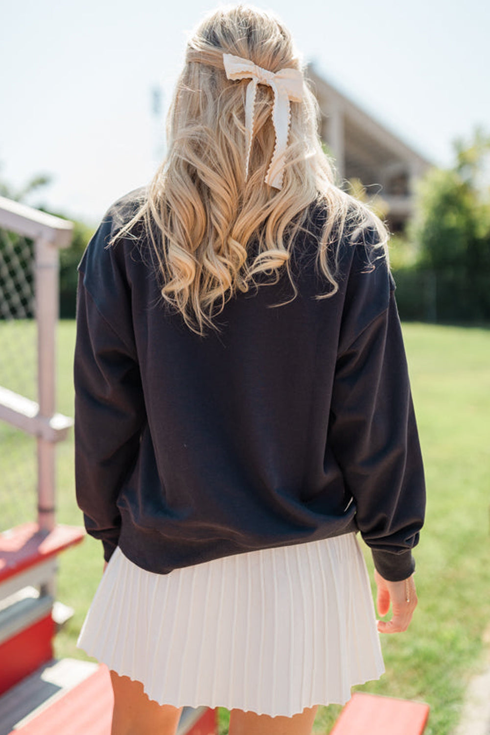 Chenille Game Day Graphic Crewneck Sweatshirt