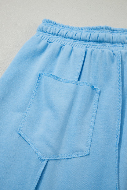 Boxy Tee and Wide Leg Pants Lounge Set Casual Outfit