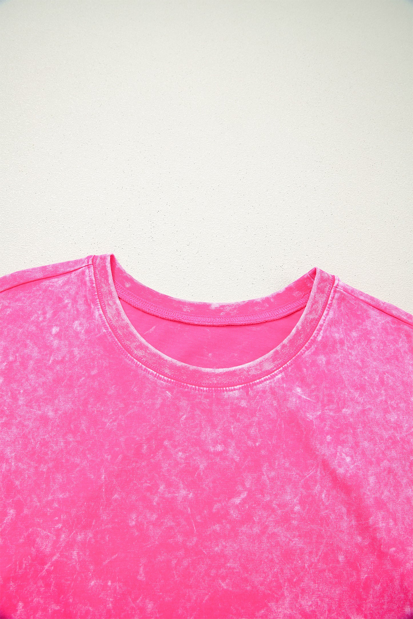Mineral Wash Cotton Lounge Set Tee and Drawstring Shorts