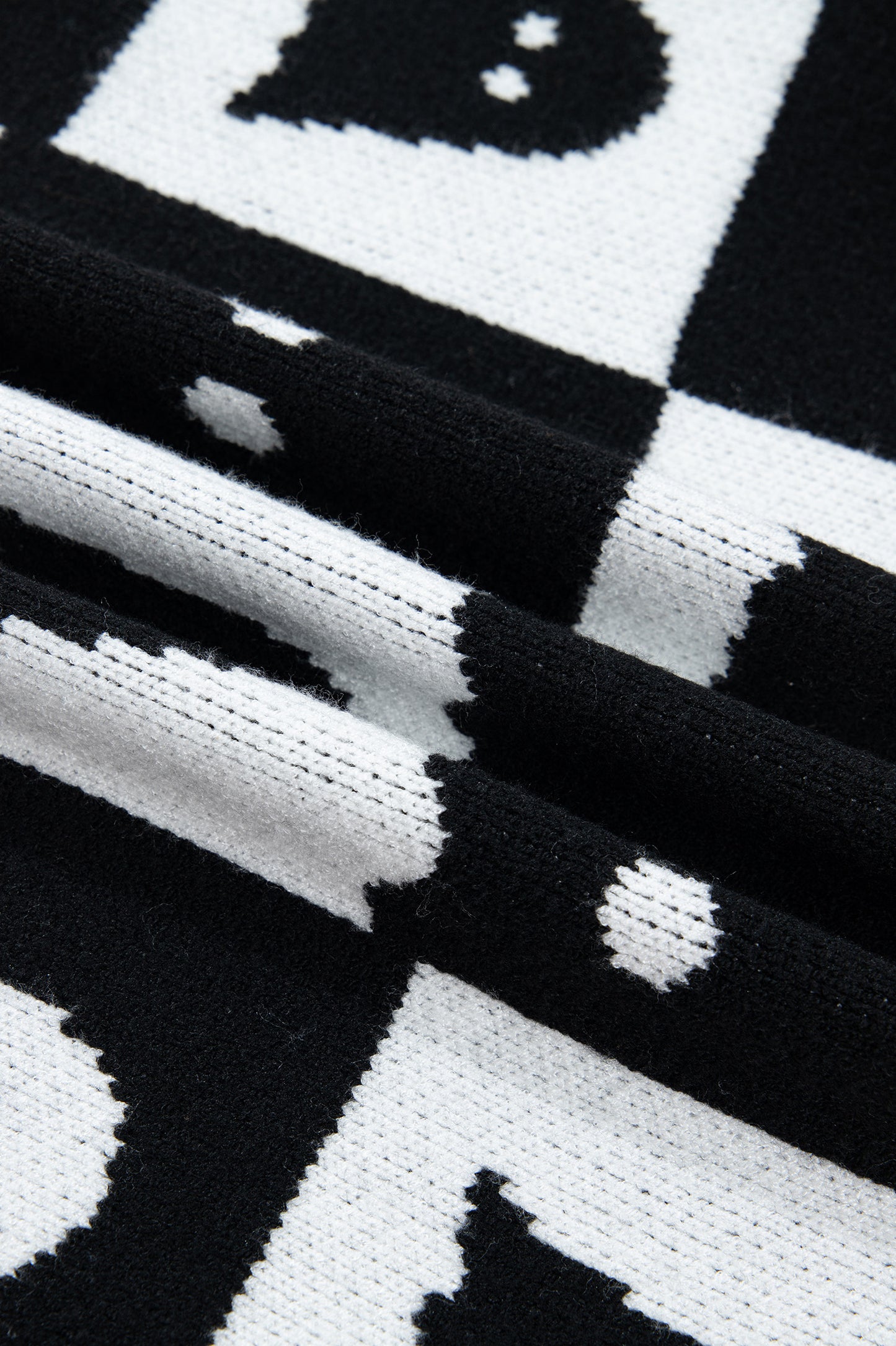 Halloween Ghost Print Open Front Knit Cardigan