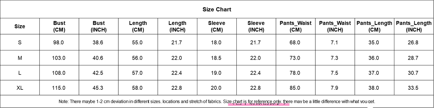 Solid Color Pajama Set - Short-Sleeve Loungewear