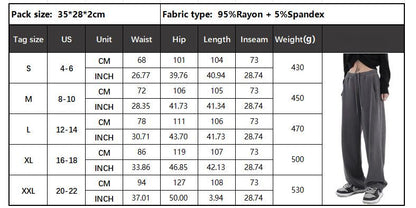 High Waist Drawstring Wide Leg Lounge Pants