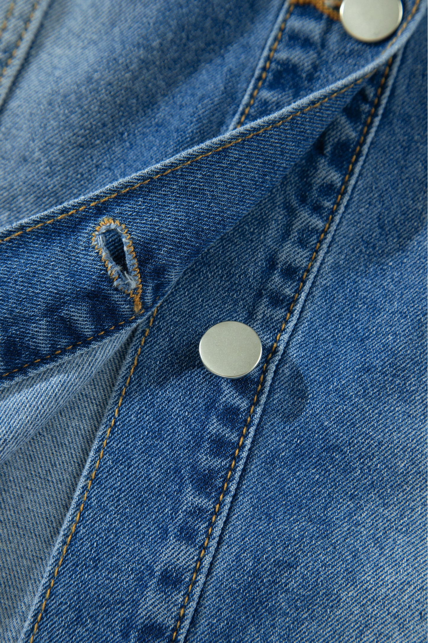 Ruffle Trim Raw Hem Half Sleeve Cropped Denim Jacket