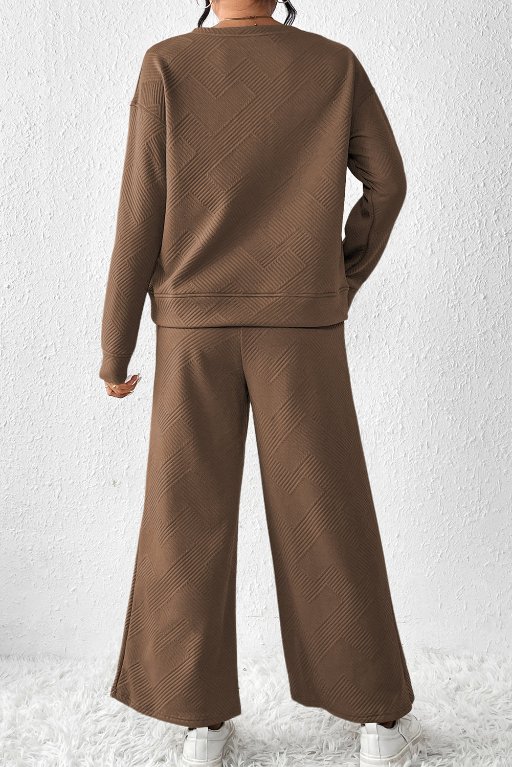 Dahlia Ultra Loose Textured 2pcs Slouchy Outfit