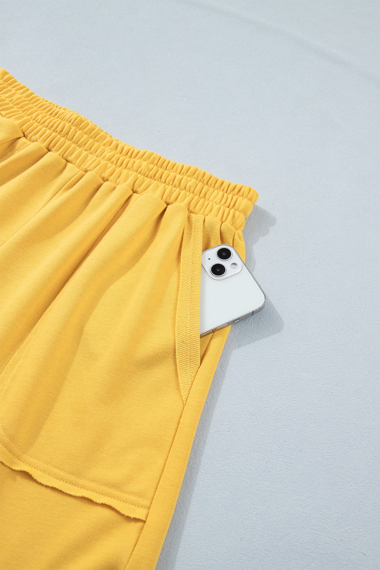 Polo Collar Lounge Set Loose Top and Shorts Outfit