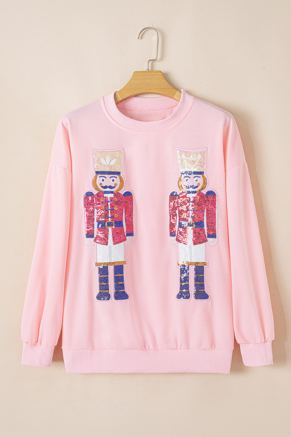 Nutcracker Graphic Christmas Holiday Crewneck Sweatshirt