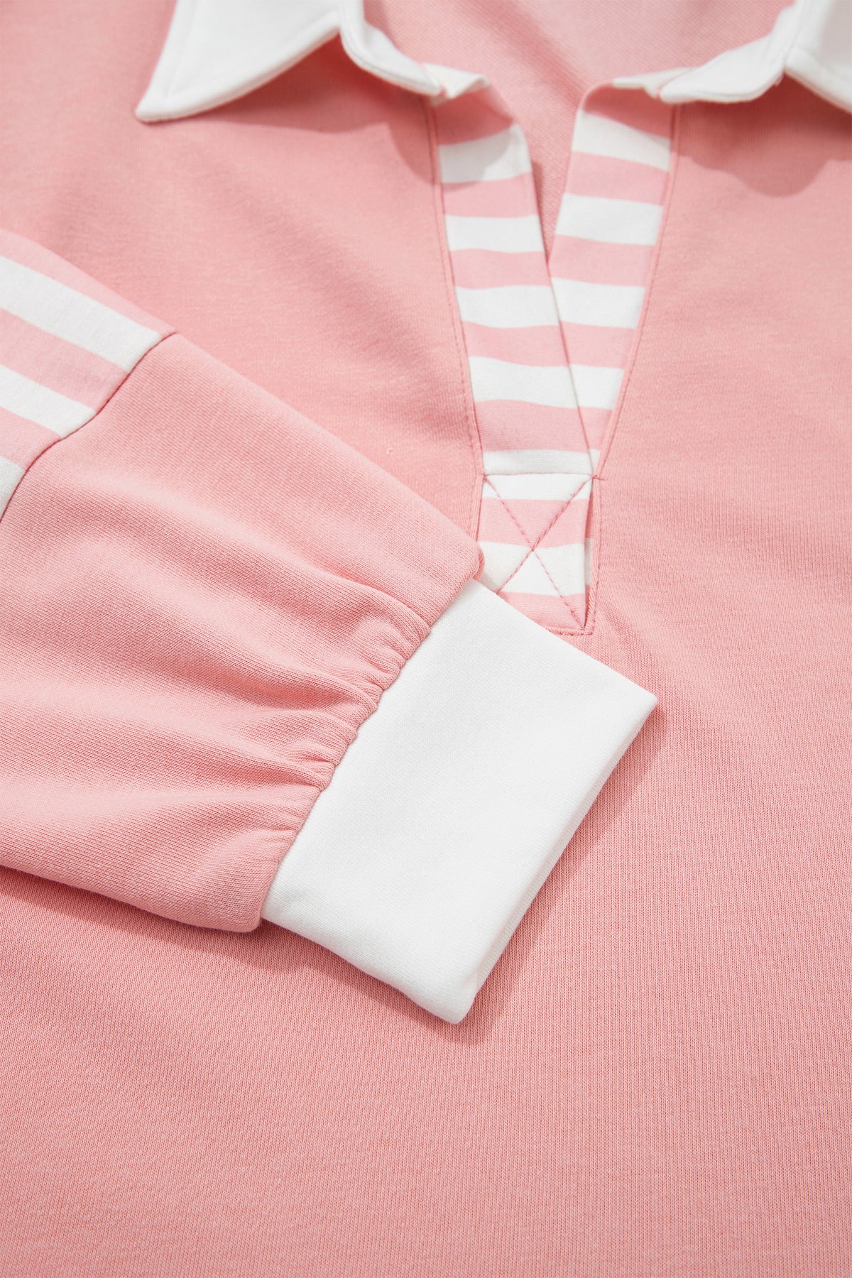 Women's Preppy Striped Color Block Matching Set