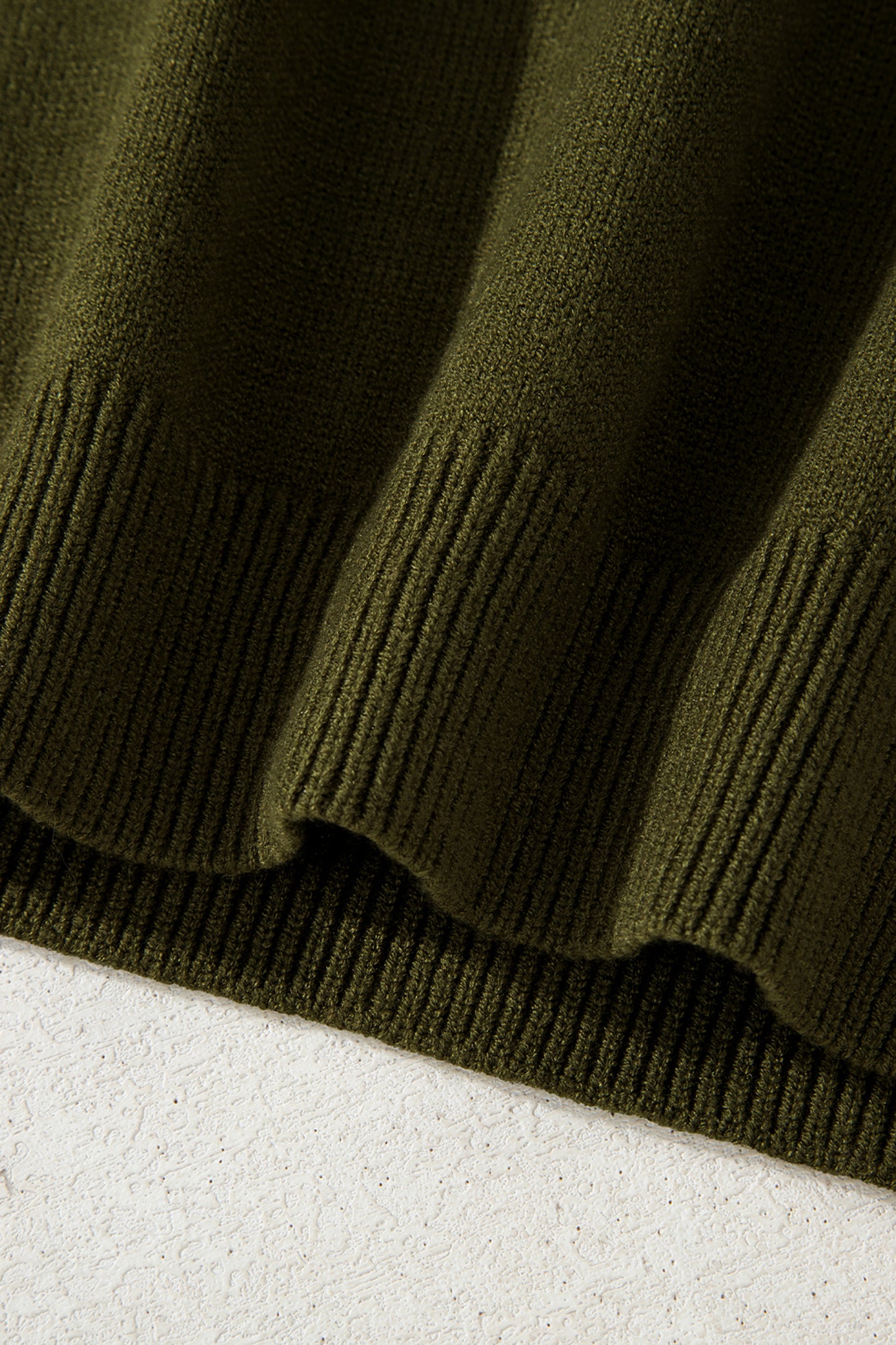 Black Beige Brown Colorblock Drop Shoulder Knit Sweater