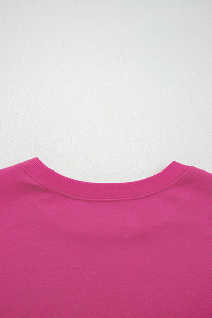 Varsity Stripe Drop Shoulder Oversized Women’s Sweatshirt