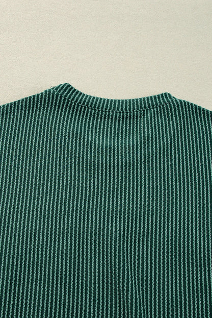Evergreen Corded MERRY Graphic Long Sleeve Lounge Set