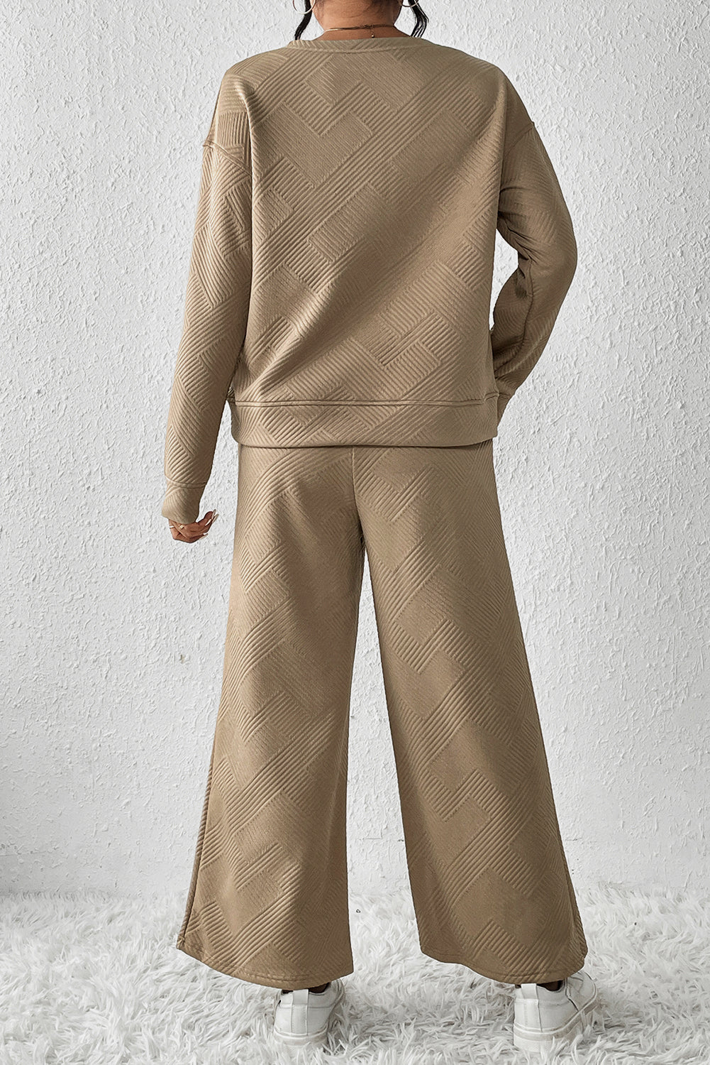 Dahlia Ultra Loose Textured 2pcs Slouchy Outfit